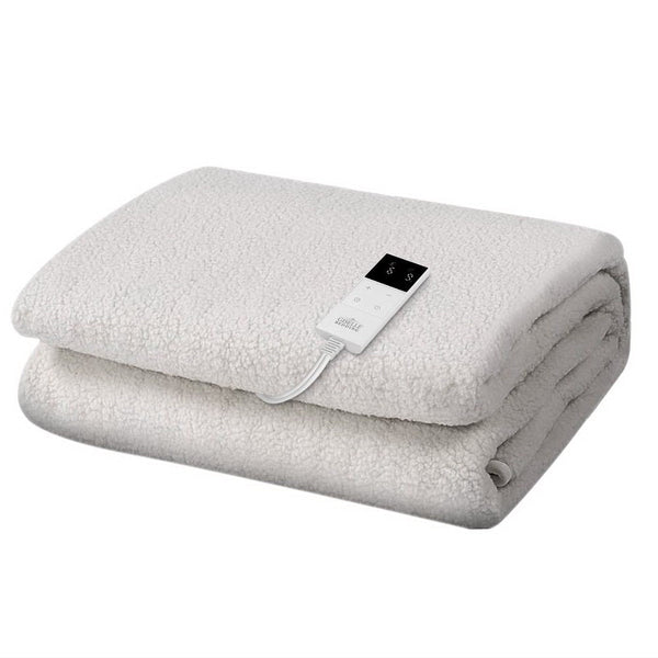 Giselle Bedding Single Size Electric Blanket Fleece - NuSea