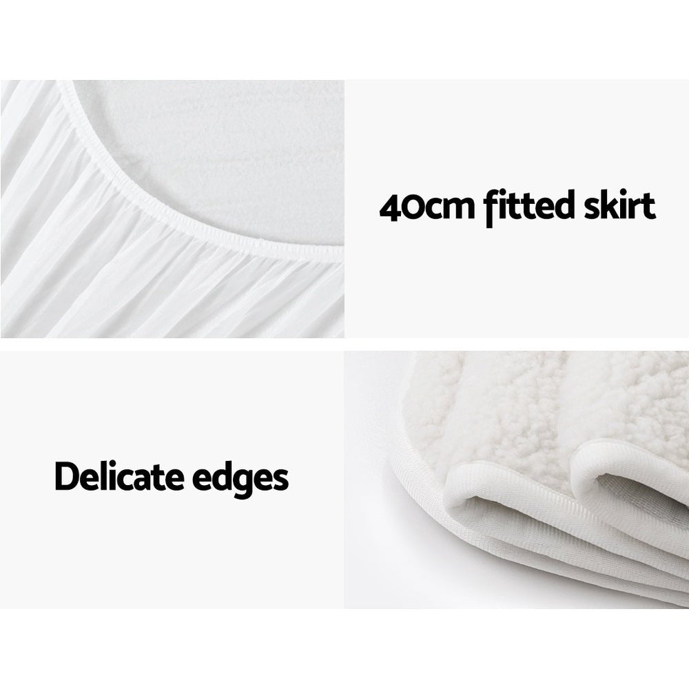 Giselle Bedding Single Size Electric Blanket Fleece - NuSea