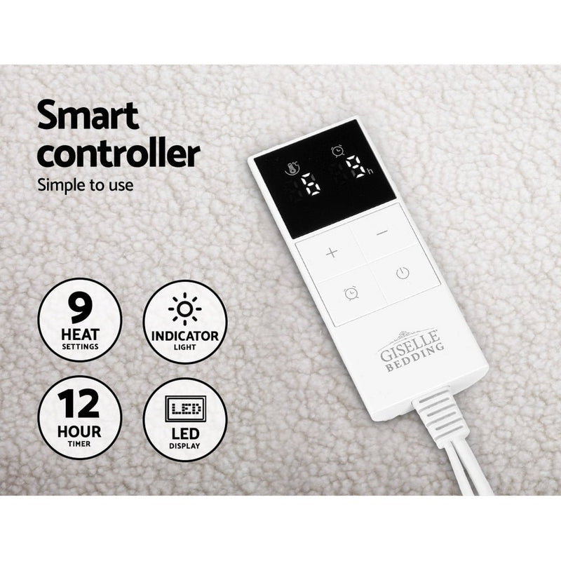 Giselle Electric Blanket Fleecy Underlay King - NuSea