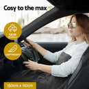 Giselle Electric Heated Blanket Car Throw Rug Grey - NuSea