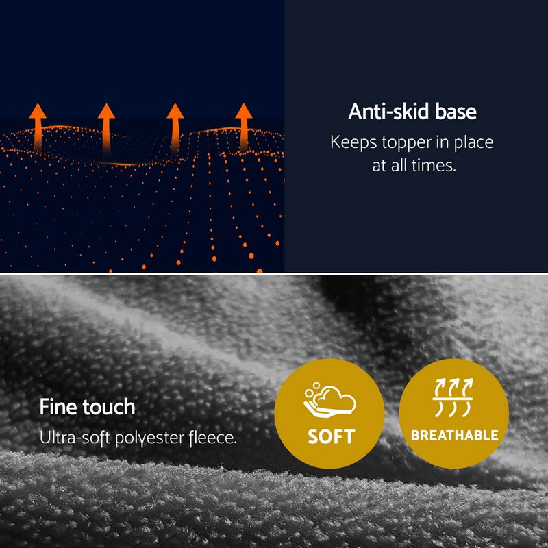 Giselle Electric Heated Blanket Car Throw Rug Grey - NuSea