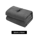 Giselle Electric Heated Blanket Car Throw Rug Grey - NuSea