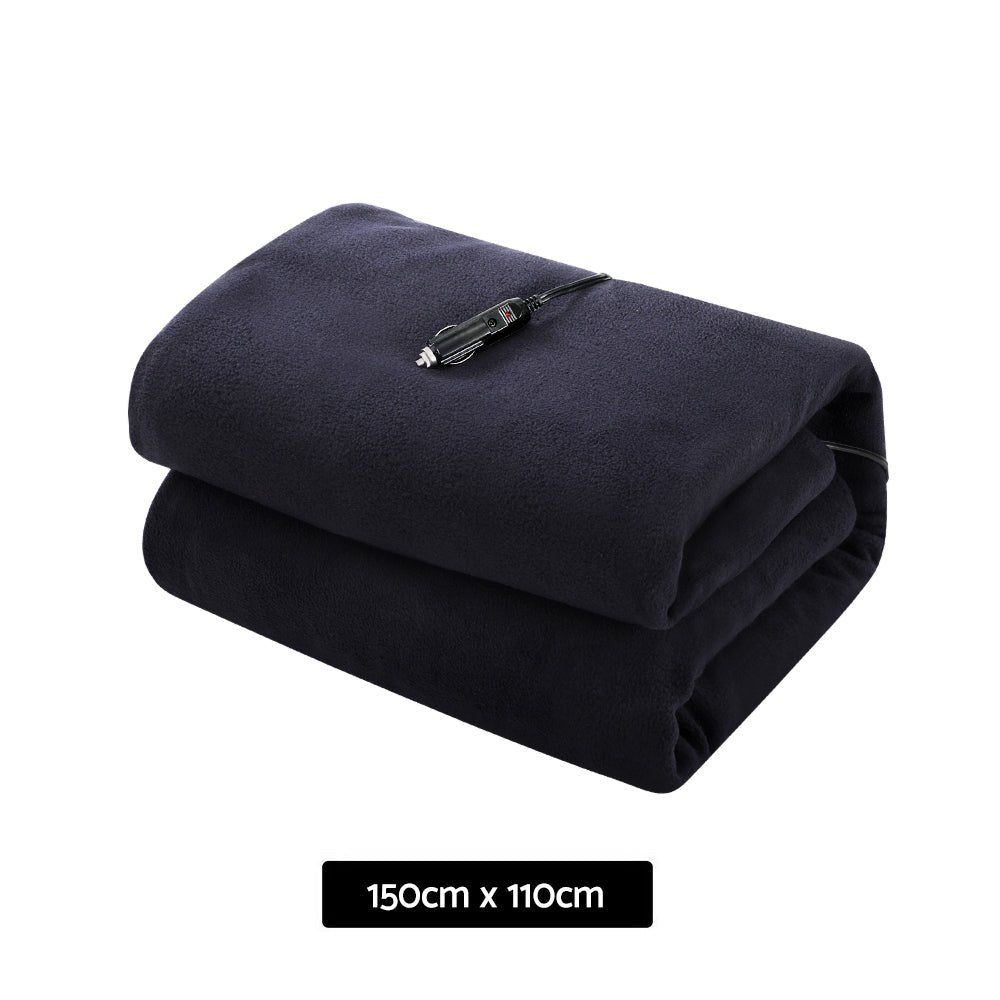 Giselle Electric Heated Blanket Car Truck Throw Rug Travel Camping 12V DC Aut - NuSea
