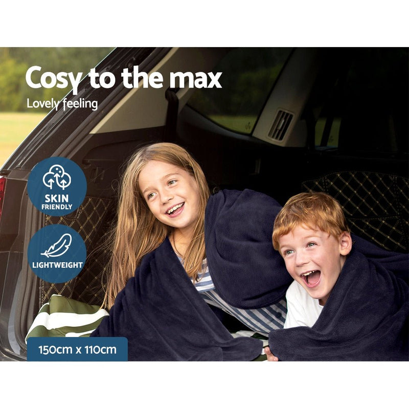 Giselle Electric Heated Blanket Car Truck Throw Rug Travel Camping 12V DC Aut - NuSea