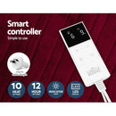 Giselle Electric Throw Rug Heated Blanket Fleece Red - NuSea