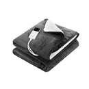 Giselle Electric Throw Rug Heated Blanket Washable Snuggle Flannel Winter Grey - NuSea