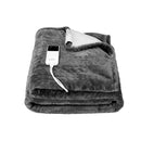 Giselle Electric Throw Rug Heated Blanket Washable Snuggle Flannel Winter Grey - NuSea