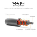 Giselle Electric Throw Rug Heated Blanket Washable Snuggle Flannel Winter Grey - NuSea