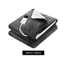 Giselle Electric Throw Rug Heated Blanket Washable Snuggle Flannel Winter Grey - NuSea