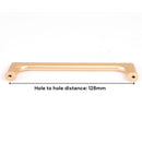 Gold Zinc Kitchen Cabinet Handles Drawer Bar Handle Pull 128mm - NuSea