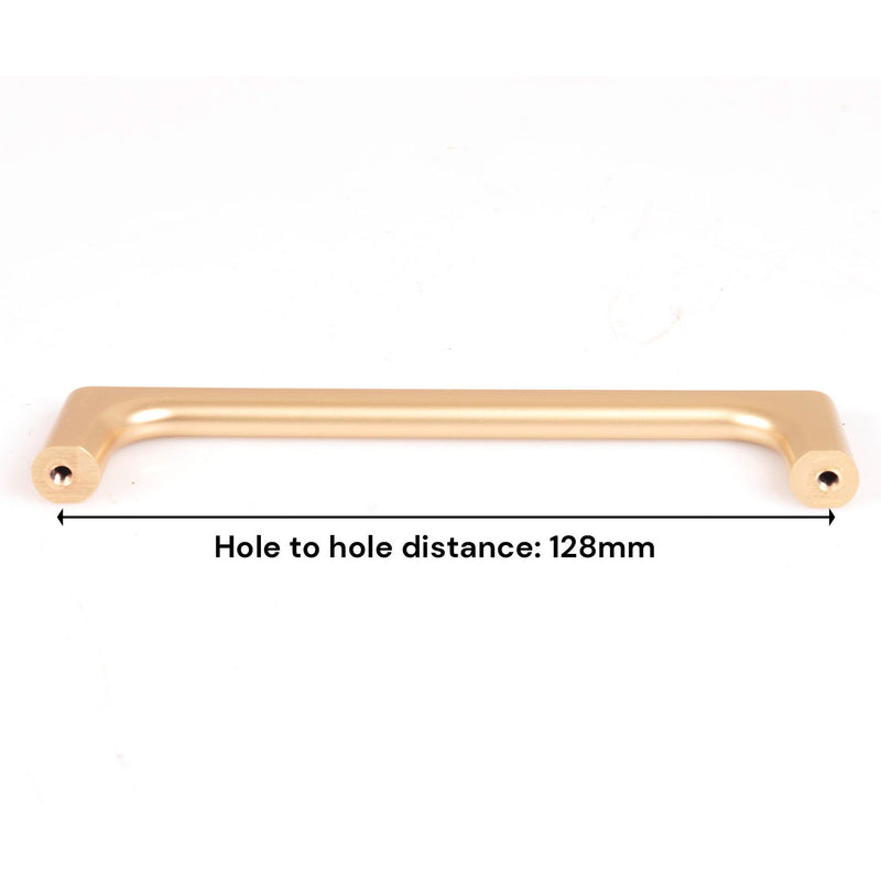 Gold Zinc Kitchen Cabinet Handles Drawer Bar Handle Pull 128mm - NuSea