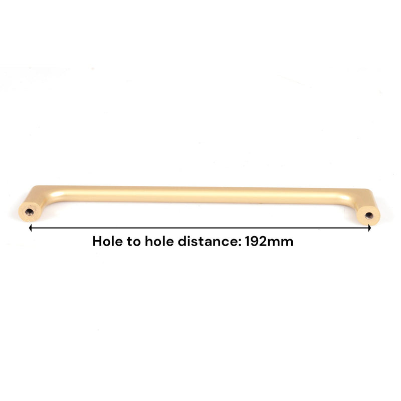 Gold Zinc Kitchen Cabinet Handles Drawer Bar Handle Pull 192mm - NuSea