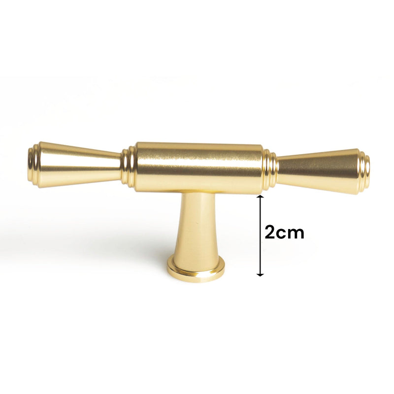 Gold Zinc Kitchen Cabinet Handles Drawer Bar Handle Pull T - NuSea