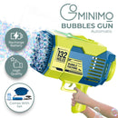 GOMINIMO 132 Holes Bubbles Machine Gun for Kids (Dark Blue and Green) - NuSea