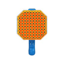 GOMINIMO 132 Holes Rechargeable Bubbles Machine Gun for Kids (Orange and Blue) - NuSea