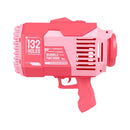 GOMINIMO 132 Holes Rechargeable Bubbles Machine Gun for Kids (Pink) - NuSea