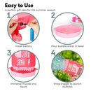 GOMINIMO 132 Holes Rechargeable Bubbles Machine Gun for Kids (Pink) - NuSea