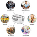 GOMINIMO 1.8L Electric Food Warmer Lunch Box with Insulated Carrying Bag - NuSea