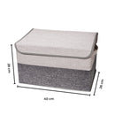 GOMINIMO 2 Pack 29L Foldable Storage Organizers (Gray + Beige) - NuSea