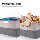 GOMINIMO 2 Pack 29L Foldable Storage Organizers (Gray + Beige) - NuSea