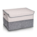 GOMINIMO 2 Pack 29L Foldable Storage Organizers (Gray + Beige) - NuSea