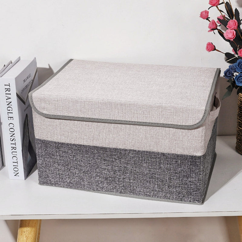 GOMINIMO 2 Pack 29L Foldable Storage Organizers (Gray + Beige) - NuSea