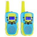 GOMINIMO 2 Pack Walkie Talkies for Kids with 40 Channels & LED Flashlight & LCD Screen (Blue and Green) - NuSea