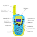 GOMINIMO 2 Pack Walkie Talkies for Kids with 40 Channels & LED Flashlight & LCD Screen (Blue and Green) - NuSea