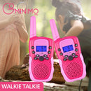 GOMINIMO 2 Pack Walkie Talkies for Kids with 40 Channels & LED Flashlight & LCD Screen (Pink) - NuSea