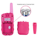 GOMINIMO 2 Pack Walkie Talkies for Kids with 40 Channels & LED Flashlight & LCD Screen (Pink) - NuSea