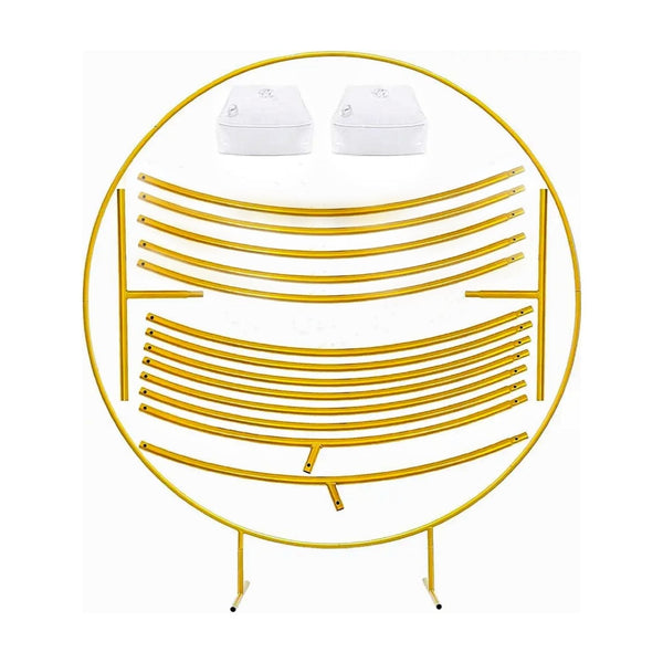 GOMINIMO 2.2 M Round Balloon Arch Kit(Gold) - NuSea