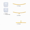 GOMINIMO 2.2 M Round Balloon Arch Kit(Gold) - NuSea