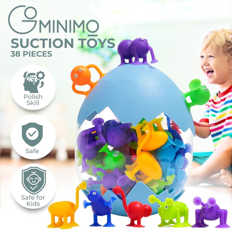GOMINIMO 38 Pcs Suction Cup Toys - NuSea