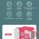 GOMINIMO 73 Holes Rechargeable Bubbles Machine Gun for Kids (Pink and White) - NuSea