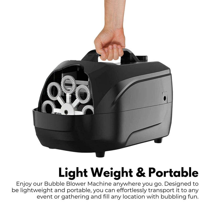 GOMINIMO Automatic Bubble Blower Machine for Kids (Black) - NuSea