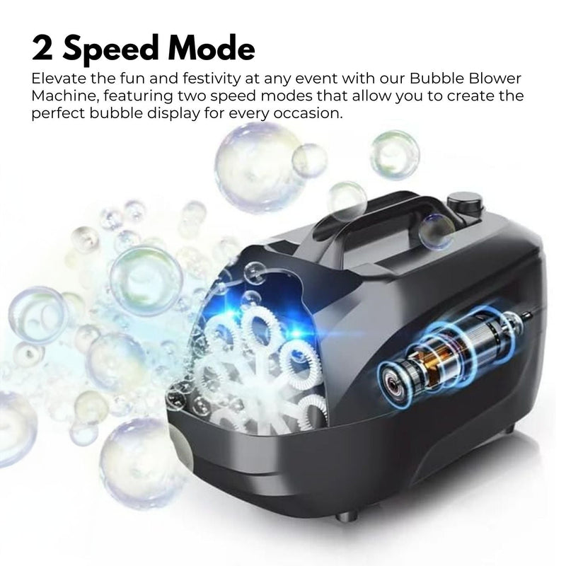 GOMINIMO Automatic Bubble Blower Machine for Kids (Black) - NuSea