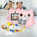 GOMINIMO Instant Print Camera for Kids with Print Paper and 32GB TF Card (Cat) - NuSea