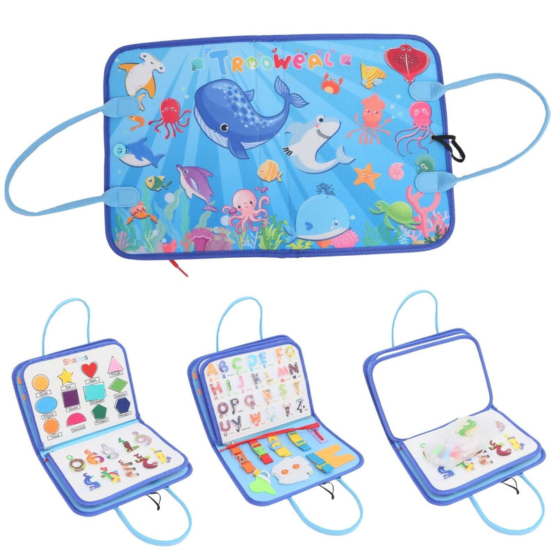 GOMINIMO Kids Busy Board Learning Toys (Blue) - NuSea