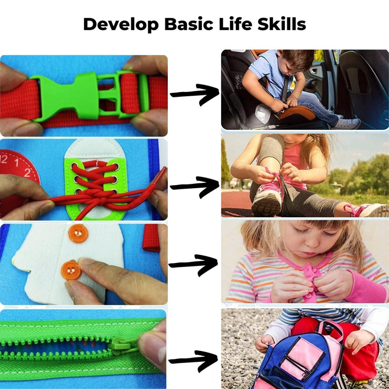 GOMINIMO Kids Busy Board Learning Toys (Blue) - NuSea