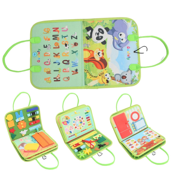 GOMINIMO Kids Busy Board Learning Toys (Green) - NuSea