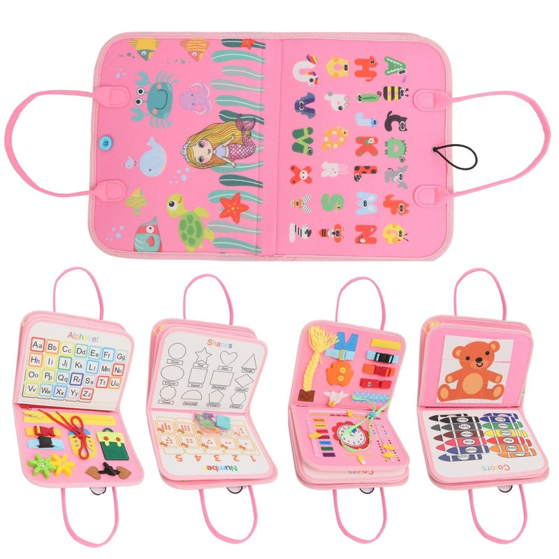 GOMINIMO Kids Busy Board Learning Toys (Pink) - NuSea
