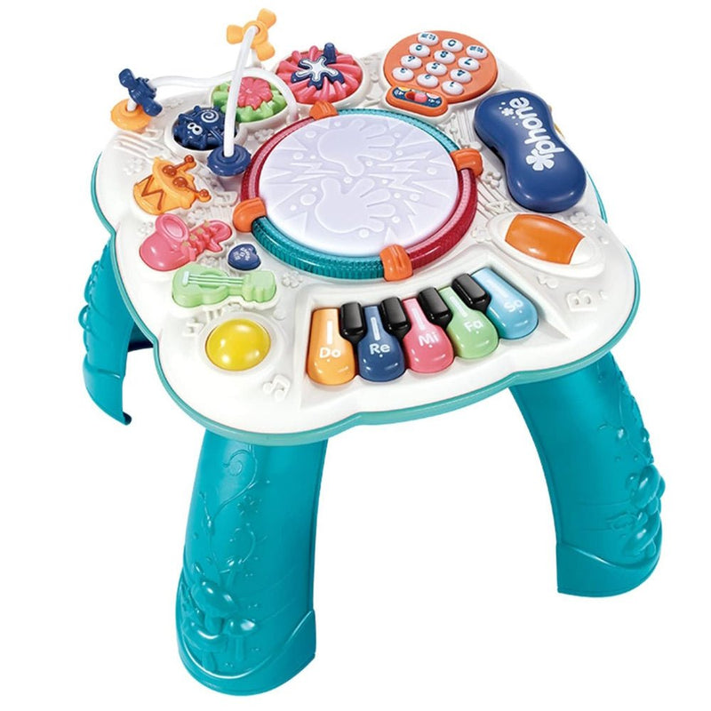 GOMINIMO Kids Music Learning Activity Table (Blue and White) - NuSea