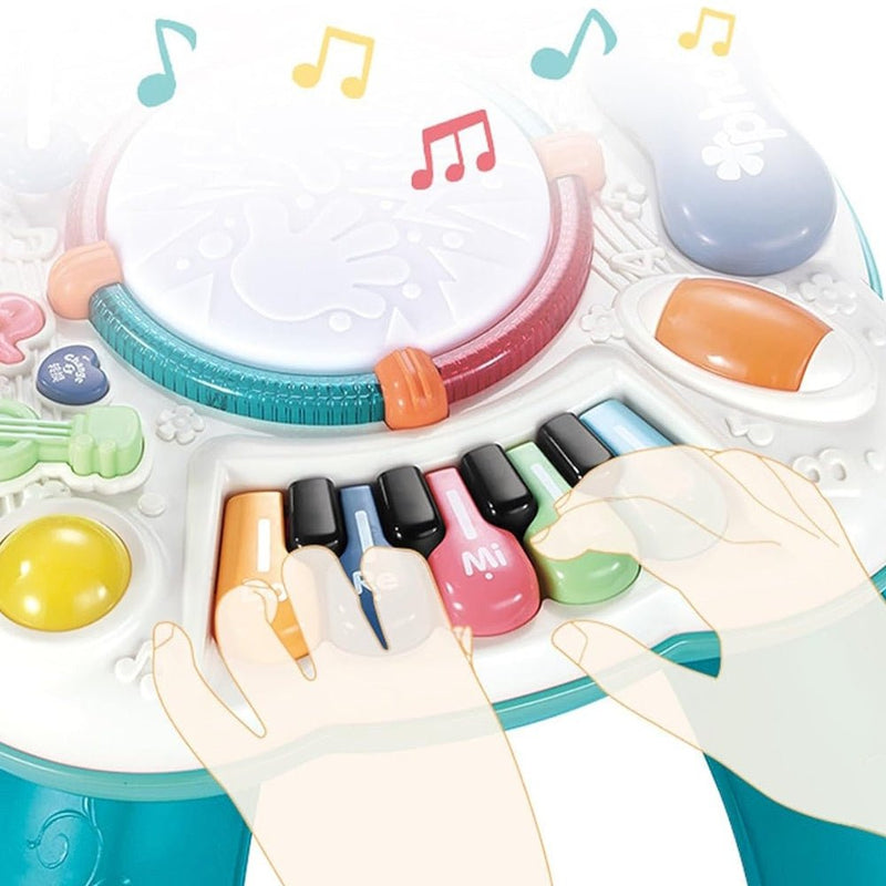 GOMINIMO Kids Music Learning Activity Table (Blue and White) - NuSea