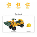 GOMINIMO Kids Ride On Bulldozer Digger Tractor Excavator Toy Car with Helmet - NuSea