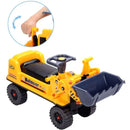 GOMINIMO Kids Ride On Bulldozer Digger Tractor Excavator Toy Car with Helmet - NuSea