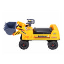 GOMINIMO Kids Ride On Bulldozer Digger Tractor Excavator Toy Car with Helmet - NuSea
