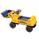 GOMINIMO Kids Ride On Bulldozer Digger Tractor Excavator Toy Car with Helmet - NuSea