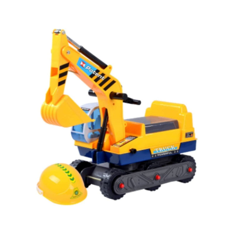 GOMINIMO Kids Ride On Sand Excavator Toy Car with Helmet - NuSea