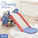 GOMINIMO Kids Slide with Basketball Hoop (Blue Rocket) - NuSea