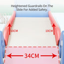 GOMINIMO Kids Slide with Basketball Hoop (Blue Rocket) - NuSea